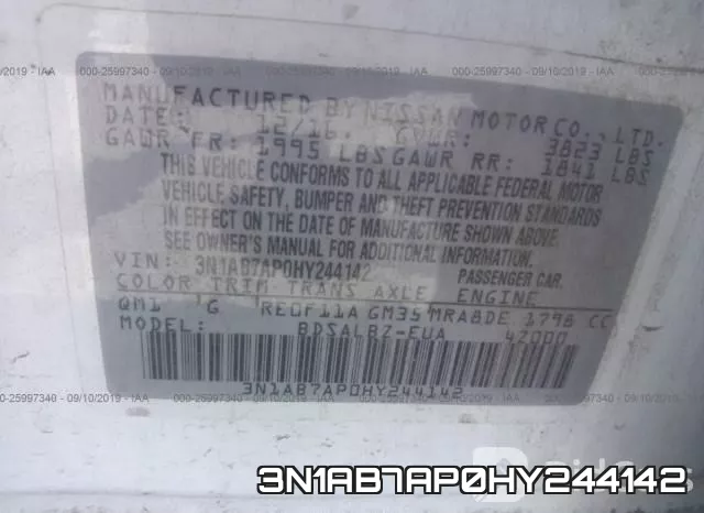 3N1AB7AP0HY244142 фото 10