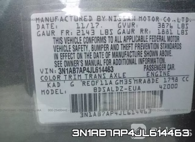 3N1AB7AP4JL614463 фото 10