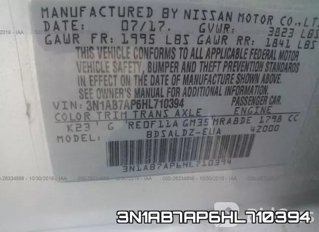 3N1AB7AP6HL710394 фото 10
