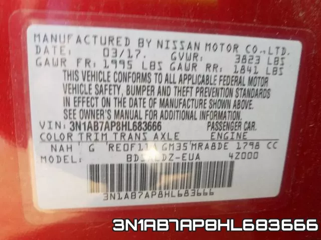 3N1AB7AP8HL683666 фото 2