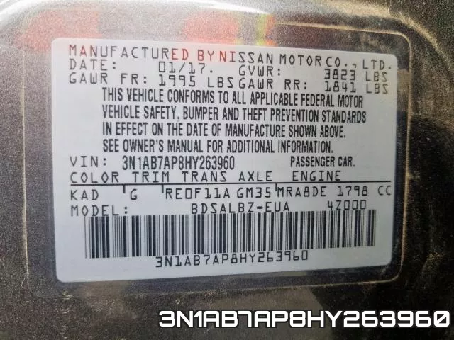 3N1AB7AP8HY263960 фото 2