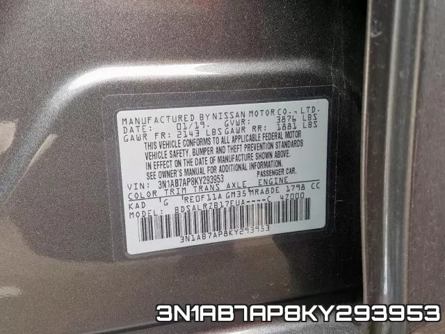 3N1AB7AP8KY293953 фото 2