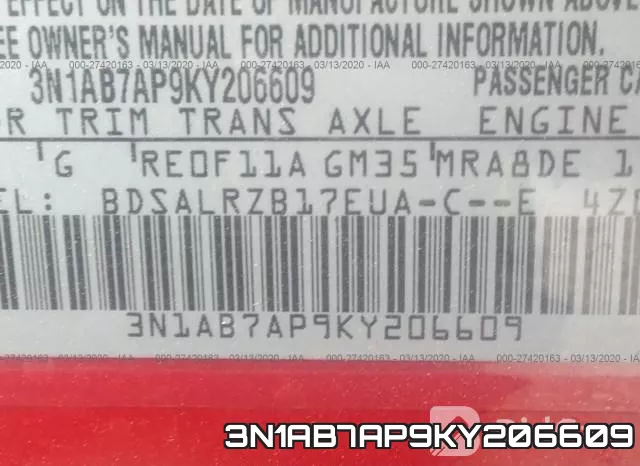 3N1AB7AP9KY206609 фото 10