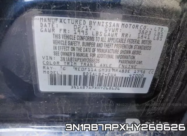 3N1AB7APXHY268626 фото 10