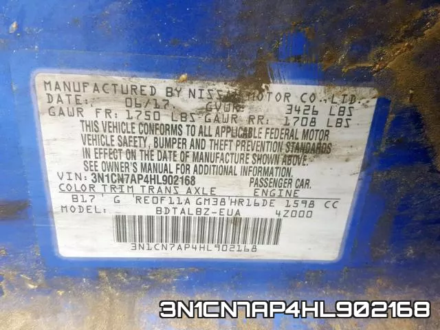 3N1CN7AP4HL902168 фото 2