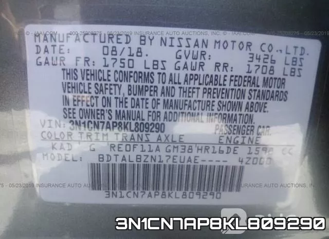 3N1CN7AP8KL809290 фото 10