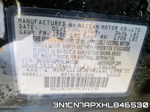 3N1CN7APXHL846530 фото 2