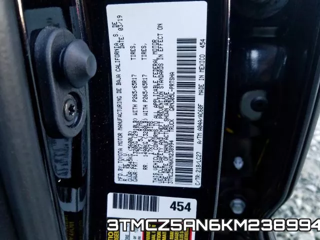 3TMCZ5AN6KM238994 фото 2