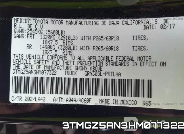 3TMGZ5AN3HM077322 фото 10