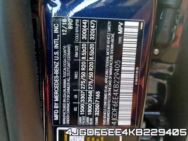 4JGDF6EE4KB229405 фото 2