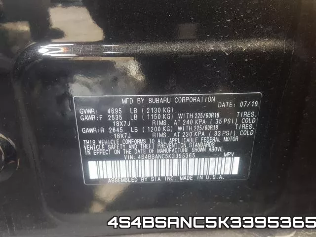 4S4BSANC5K3395365 фото 2