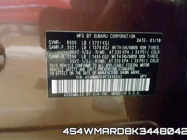 4S4WMARD8K3448042 фото 2
