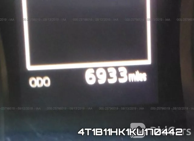 4T1B11HK1KU170442 фото 8