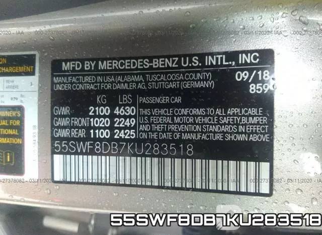 55SWF8DB7KU283518 фото 10