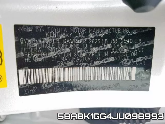 58ABK1GG4JU098993 фото 2