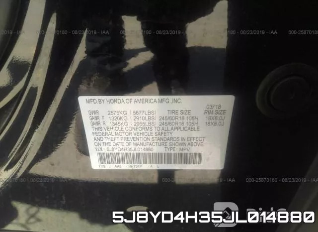 5J8YD4H35JL014880 фото 10