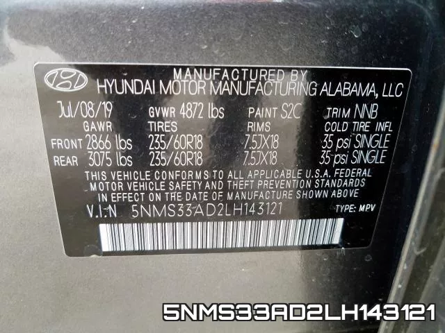 5NMS33AD2LH143121 фото 2