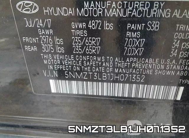 5NMZT3LB1JH071352 фото 10