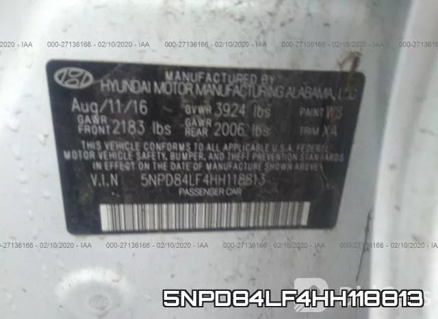 5NPD84LF4HH118813 фото 10
