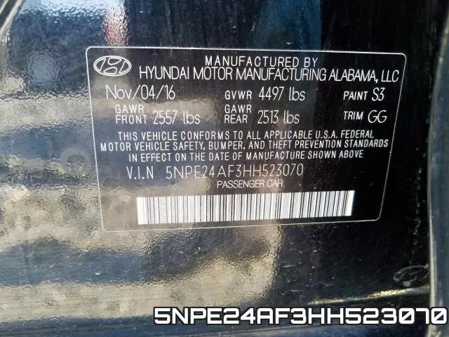 5NPE24AF3HH523070 фото 2