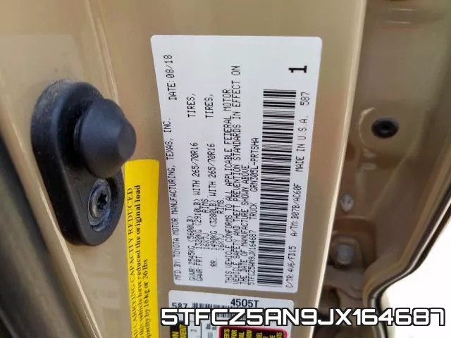 5TFCZ5AN9JX164687 фото 2