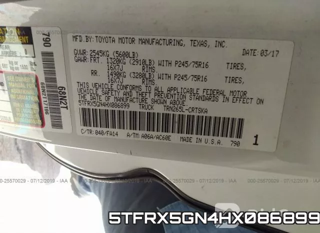 5TFRX5GN4HX086899 фото 10