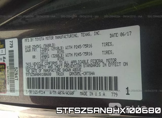5TFSZ5AN8HX100680 фото 10