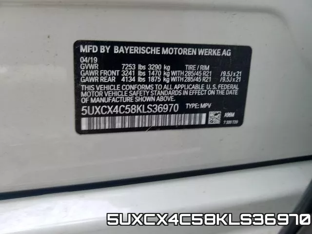 5UXCX4C58KLS36970 фото 2