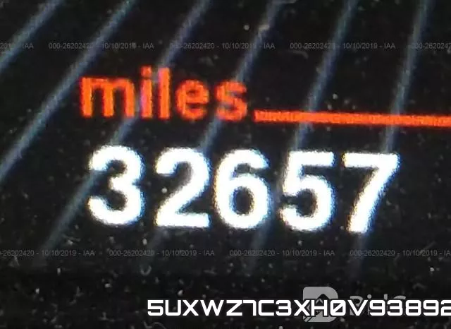 5UXWZ7C3XH0V93892 фото 8