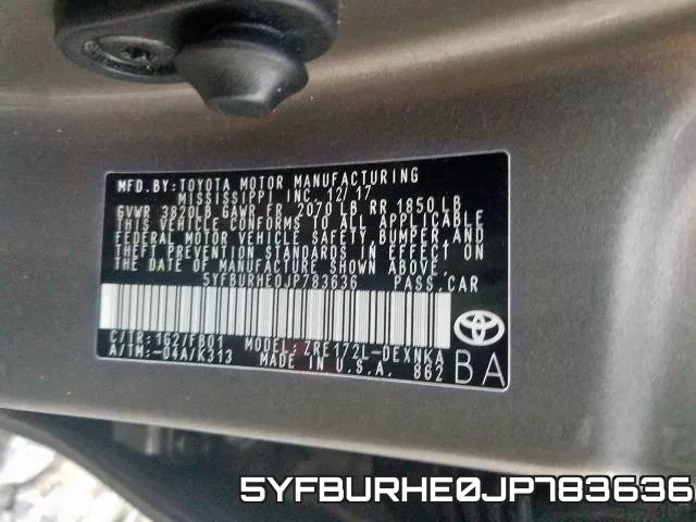 5YFBURHE0JP783636 фото 2