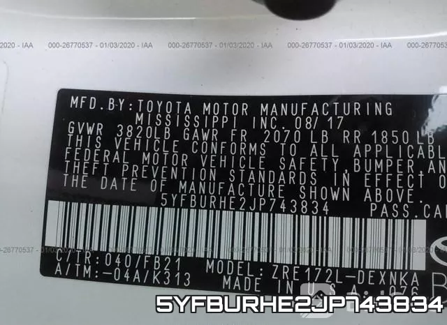 5YFBURHE2JP743834 фото 10