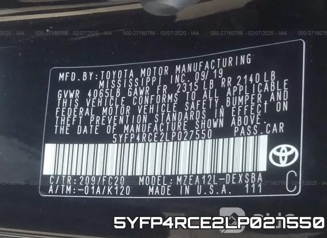 5YFP4RCE2LP027550 фото 10