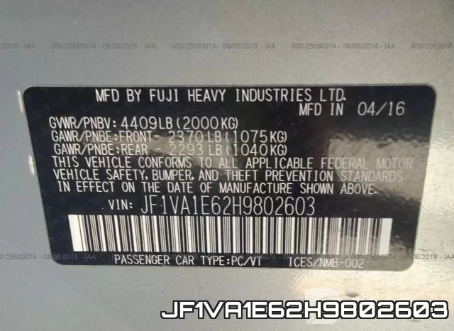 JF1VA1E62H9802603 фото 10