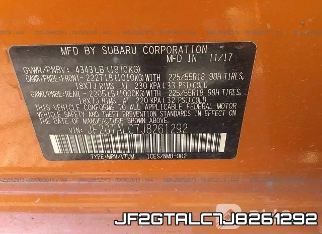 JF2GTALC7J8261292 фото 10
