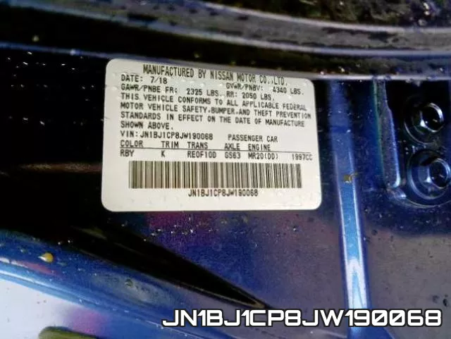 JN1BJ1CP8JW190068 фото 2