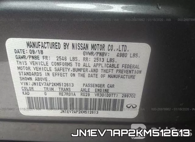 JN1EV7AP2KM512613 фото 10