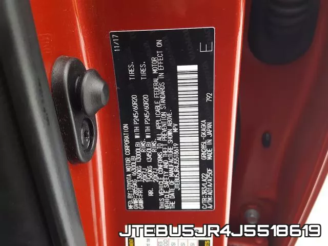 JTEBU5JR4J5518619 фото 2