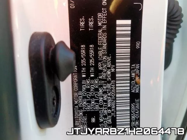 JTJYARBZ1H2064478 фото 2