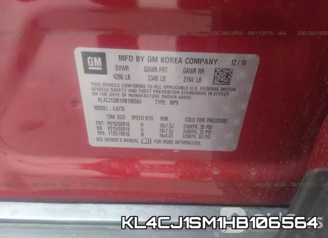 KL4CJ1SM1HB106564 фото 10