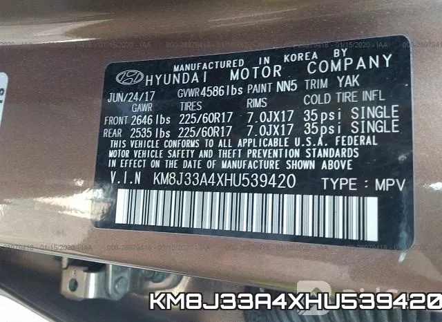 KM8J33A4XHU539420 фото 10