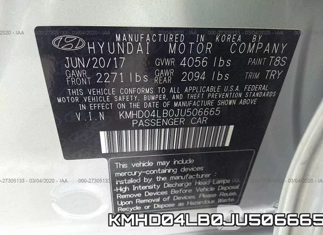 KMHD04LB0JU506665 фото 10