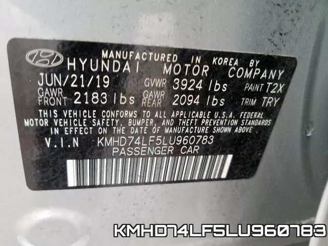 KMHD74LF5LU960783 фото 2
