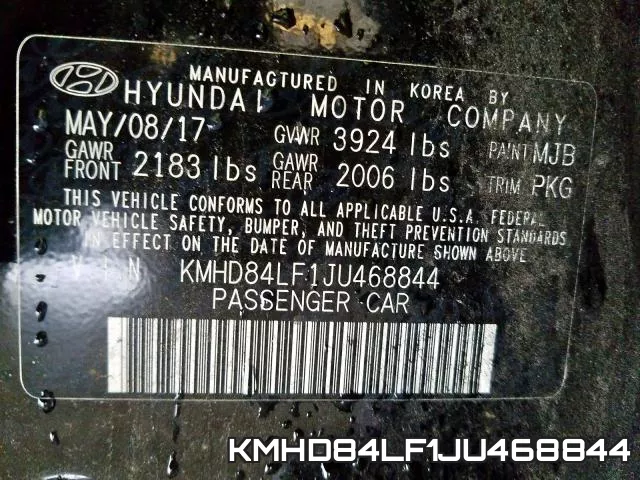 KMHD84LF1JU468844 фото 2