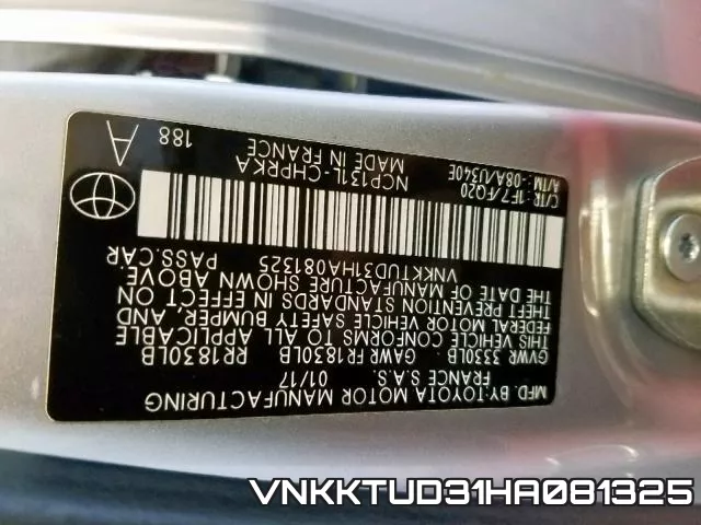 VNKKTUD31HA081325 фото 2