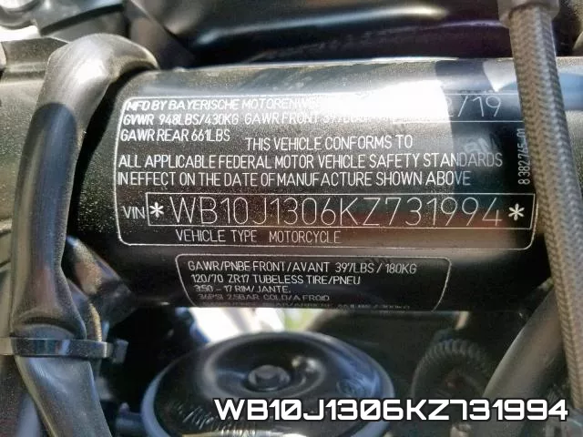 WB10J1306KZ731994 фото 2