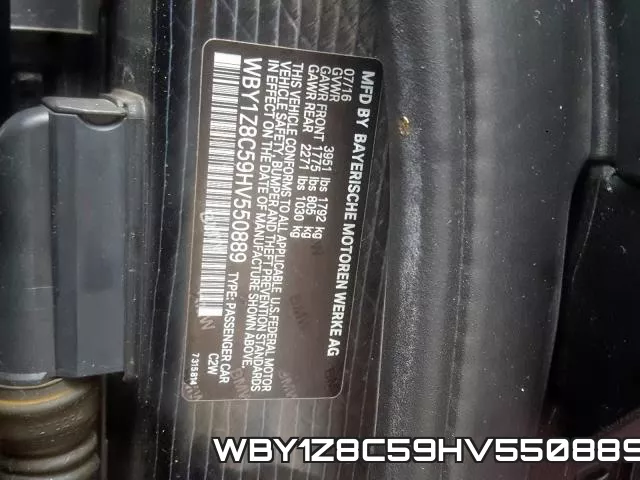 WBY1Z8C59HV550889 фото 2