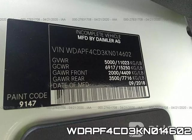WDAPF4CD3KN014602 фото 10