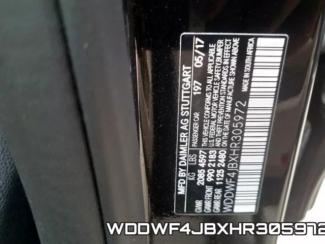 WDDWF4JBXHR305972 фото 2