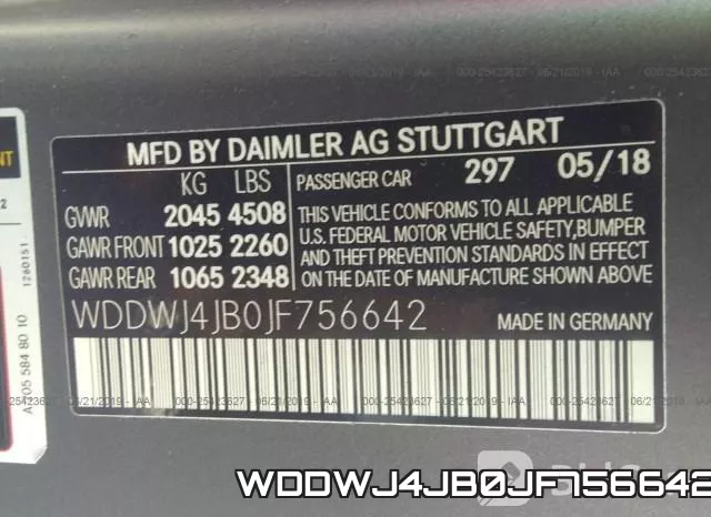 WDDWJ4JB0JF756642 фото 10