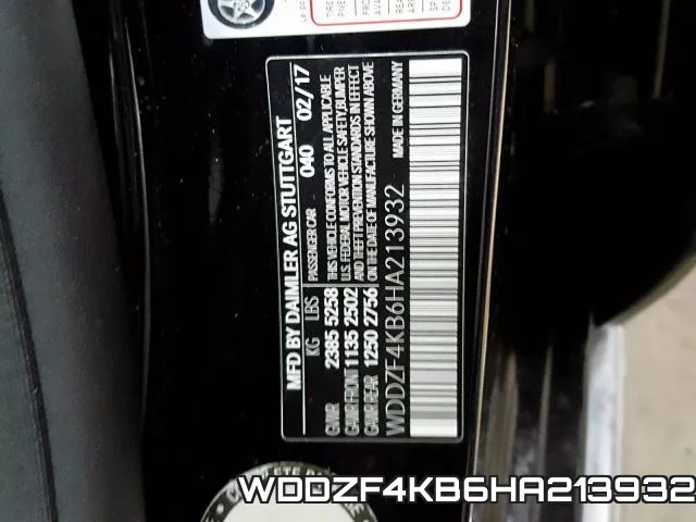 WDDZF4KB6HA213932 фото 2